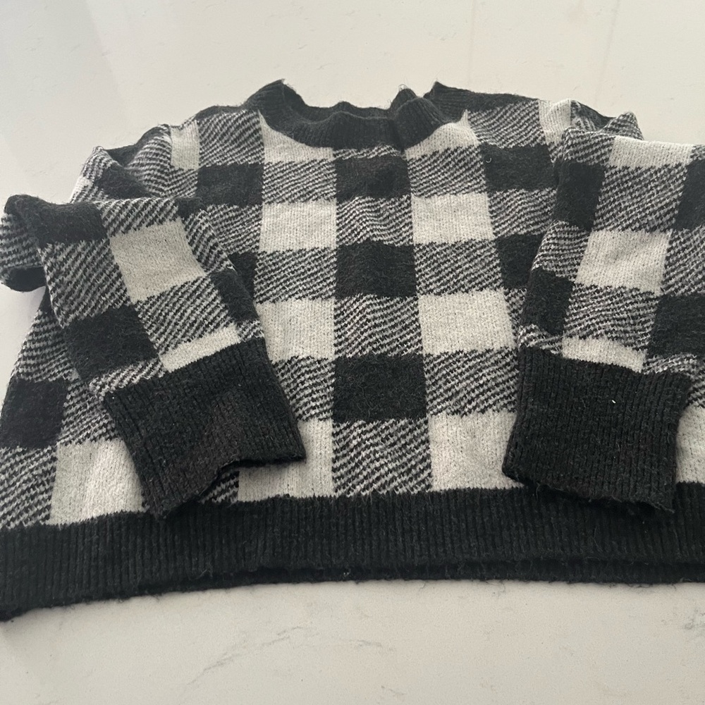 HM plaid knit sweater
